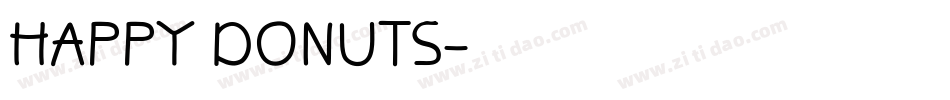 HAPPY DONUTS字体转换